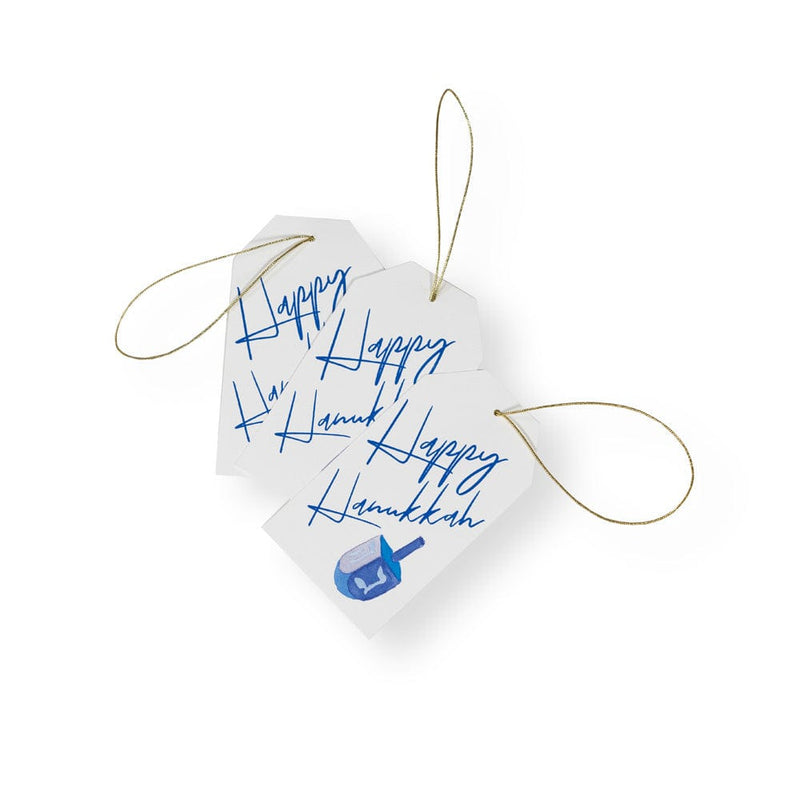 Caspari Happy Hanukkah Classic Foil Gift Tags - 4 Per Package