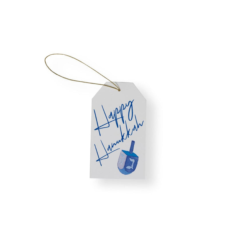caspari Happy Hanukkah Classic Foil Gift Tags - 4 Per Package