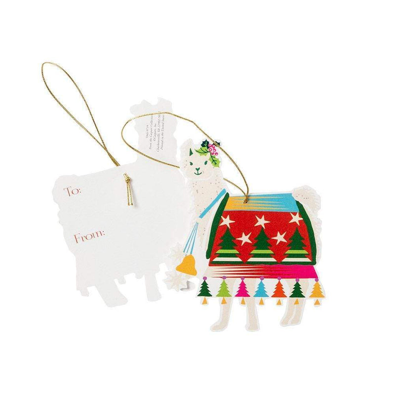 Caspari Hello Dolli Decorative Die-Cut Gift Tag - 4 Per Package