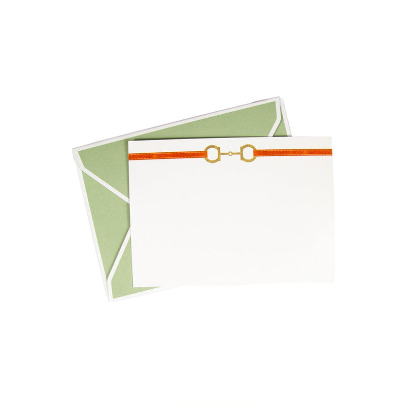 Caspari Horse Bit Combo Foil Correspondence Cards - 12 Card & Envelopes