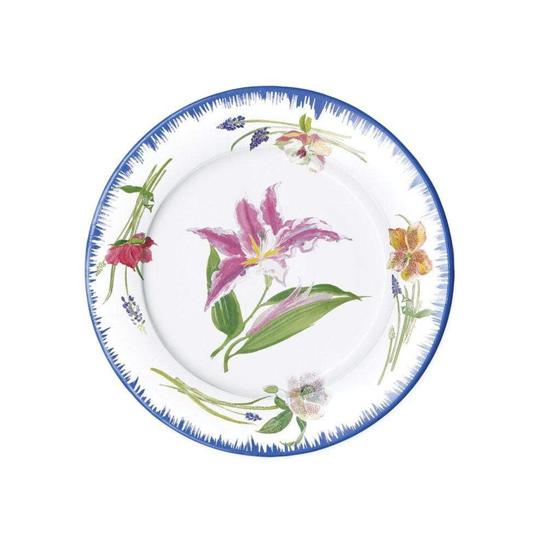 caspari Isabelle's Garden Paper Salad & Dessert Plates - 8 Per Package