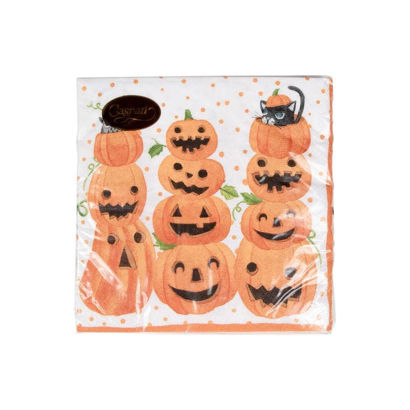 Caspari Jack O'lanterns Paper Luncheon Napkins - 20 Per Package