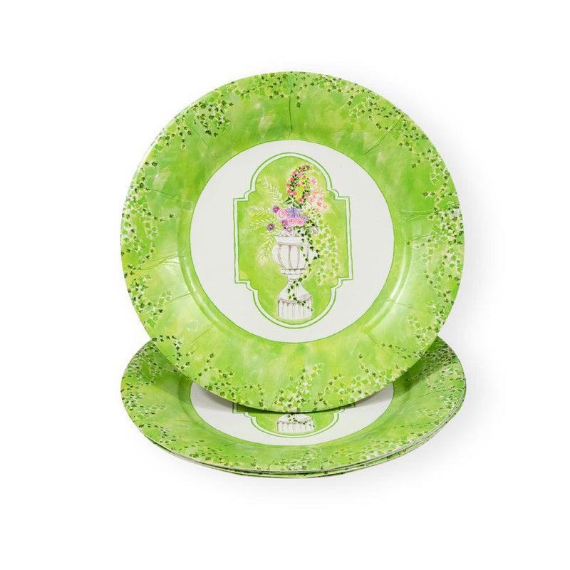 Caspari Jardin De Luxembourg Dinner Plates - 8 Per Package