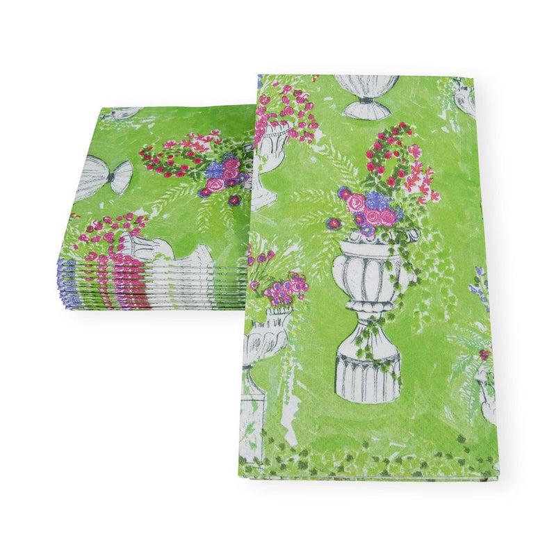 Caspari Jardin De Luxembourg Guest Towel Napkins - 15 Per Package