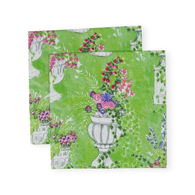 Caspari Jardin De Luxembourg Paper Cocktail Napkins - 20 Per Package