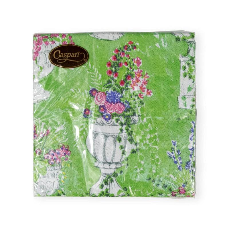 Caspari Jardin De Luxembourg Paper Cocktail Napkins - 20 Per Package