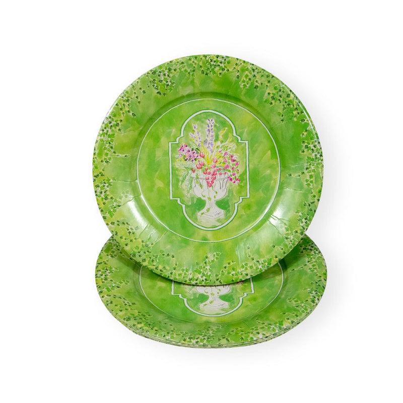 Caspari Jardin De Luxembourg Salad & Dessert Plates - 8 Per Package