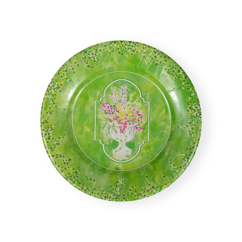 caspari Jardin De Luxembourg Salad & Dessert Plates - 8 Per Package