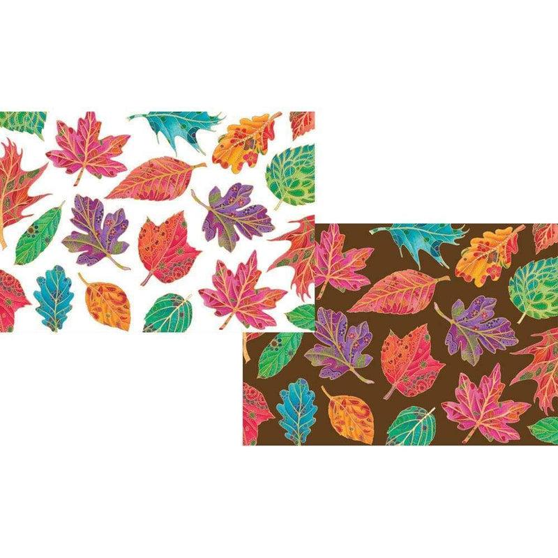 Caspari Jeweled Autumn Boxed Note Cards - 8 Note Cards & 8 Envelopes