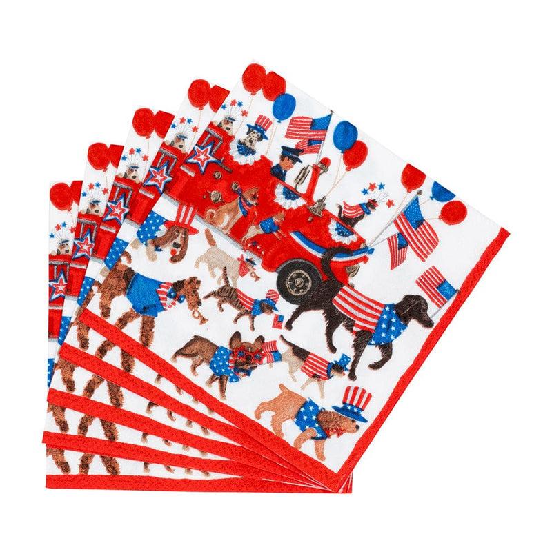 Caspari Join The Parade Cocktail Napkins - 20 Per Package