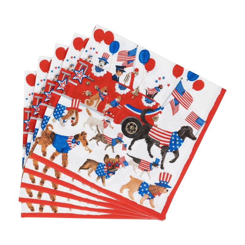 Caspari Join The Parade Luncheon Napkins - 20 Per Package