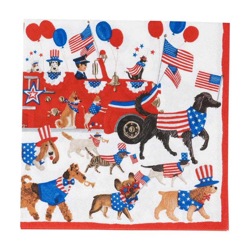 caspari Join The Parade Luncheon Napkins - 20 Per Package