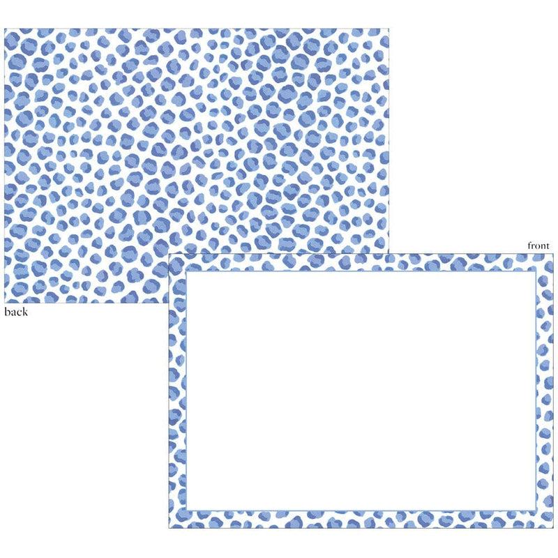 Caspari Just Spots Blue Correspondence Cards - 12 Card & Envelopes