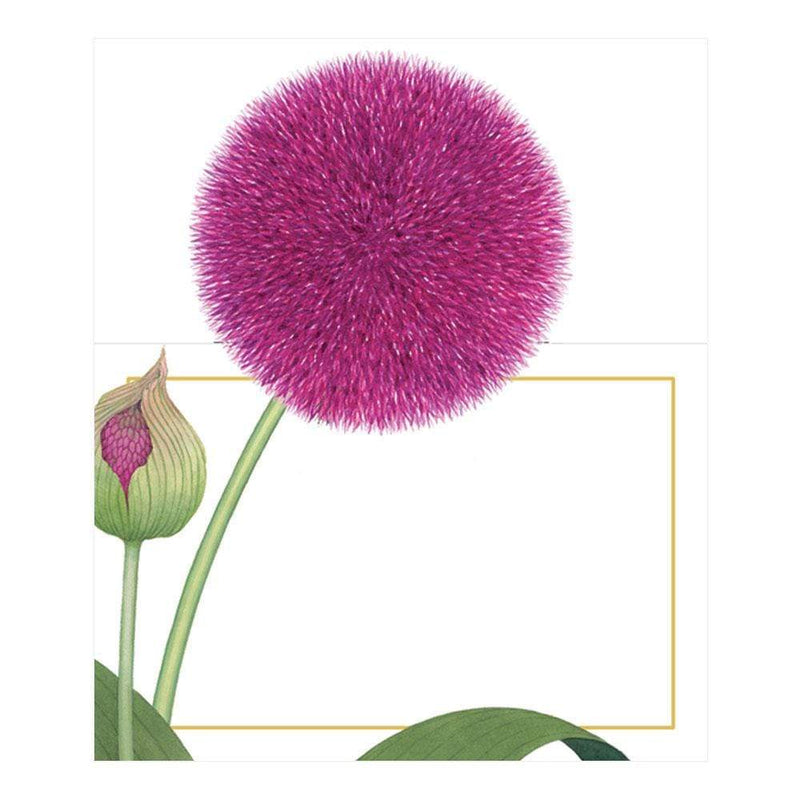 Caspari Karen's Alliums Die-Cut Place Cards - 8 Per Package