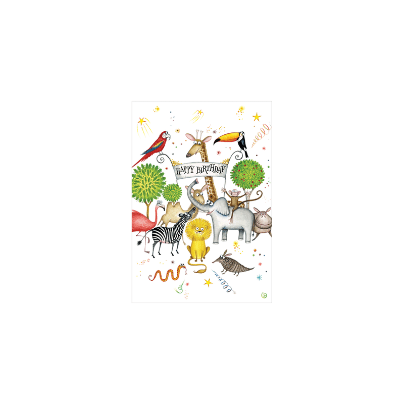 caspari Kids Birthday - Set Of Six Greeting Cards And Envelopes