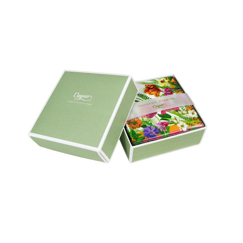 Caspari La Dolce Vita Boxed Cocktail Napkins - 40 Per Box