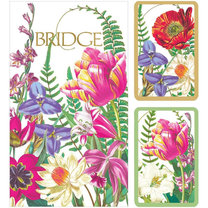 caspari La Dolce Vita Jumbo Bridge Gift Sets - 2 Playing Card Decks & 2 Score Pads