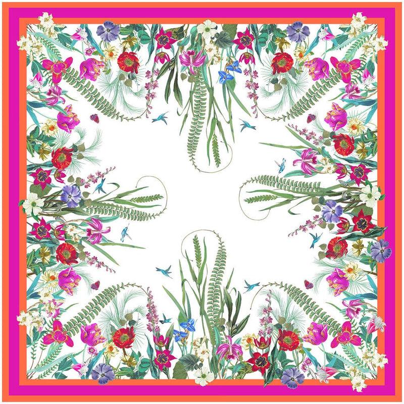 Caspari La Dolce Vita Kantha Quilt Fuchsia & Orange Table Covers - 1 Table Cover