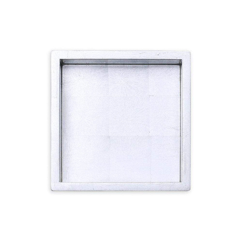 Caspari Lacquer Cocktail Napkin Holder In Silver - 1 Each