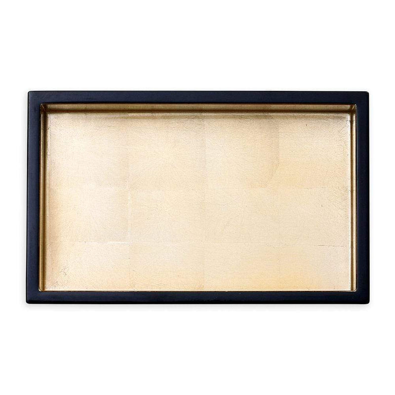 Caspari Lacquer Guest Towel Napkin Holder In Black & Gold - 1 Each