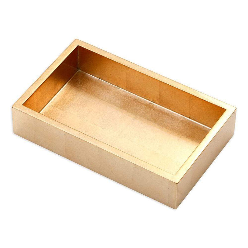 caspari Lacquer Guest Towel Napkin Holder in Gold - 1 Each