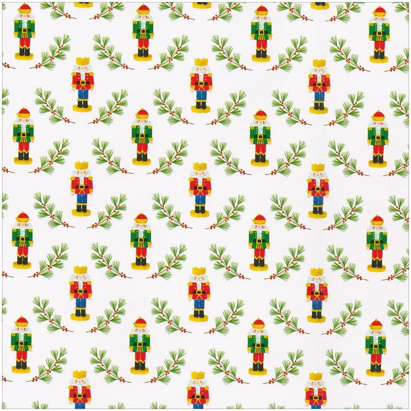 Caspari Little Nutcracker Gift Wrap - One 30" X 8' Roll