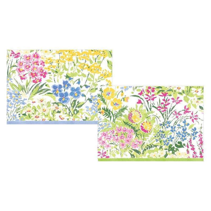 Caspari Meadow Flowers Assorted Boxed Note Cards - 8 Note Cards & 8 Envelopes
