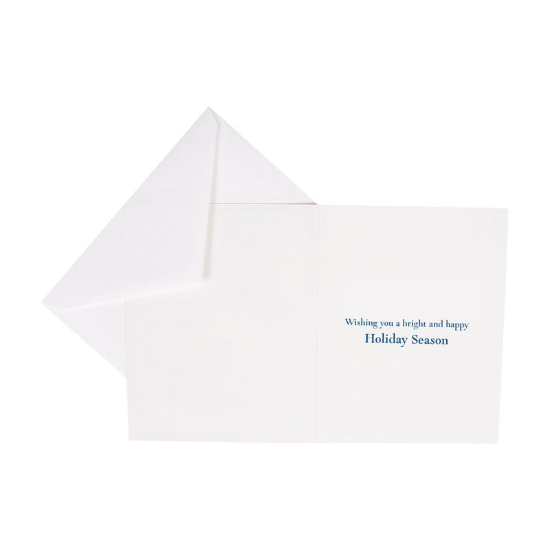 Caspari Menorah Embossed Boxed Christmas Cards - 10 Christmas Cards & 10 Envelopes