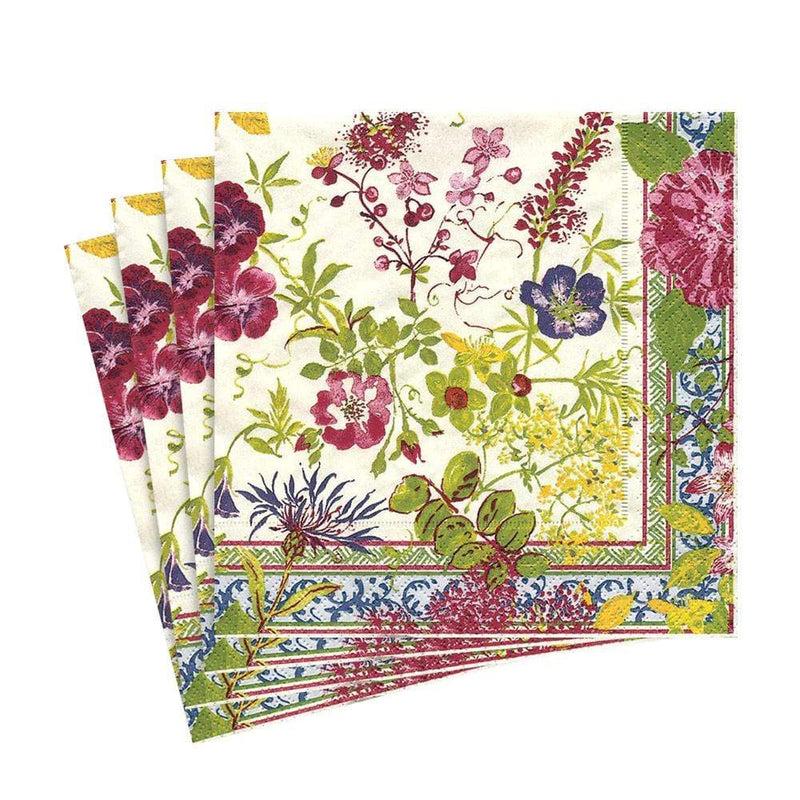 Caspari Millefleurs Paper Luncheon Napkins - 20 Per Package