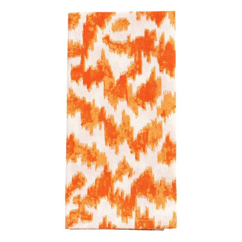 caspari Modern Moiré Cloth Dinner Napkins in Orange - Set of 4 caspari Modern Moiré Cloth Dinner Napkins in Orange - Set of 4
