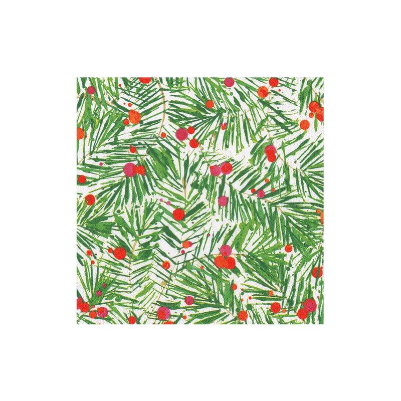 caspari Modern Pine Boxed Cocktail Napkins - 40 Per Box caspari Modern Pine Boxed Cocktail Napkins - 40 Per Box