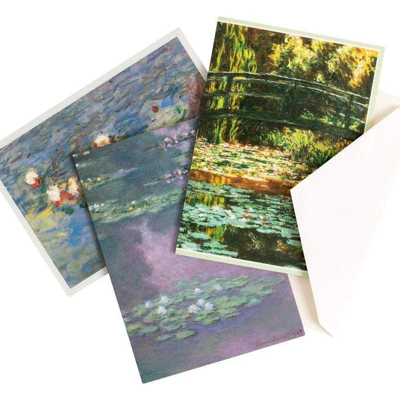 Caspari Monet Boxed Note Cards - 8 Note Cards & 8 Envelopes