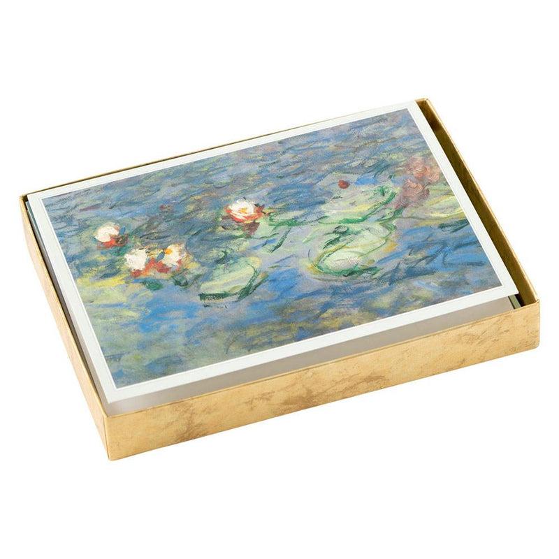 Caspari Monet Boxed Note Cards - 8 Note Cards & 8 Envelopes
