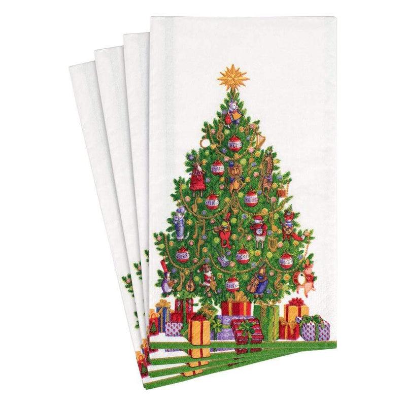 caspari Musical Jamboree Tree Paper Guest Towel Napkins - 15 Per Package
