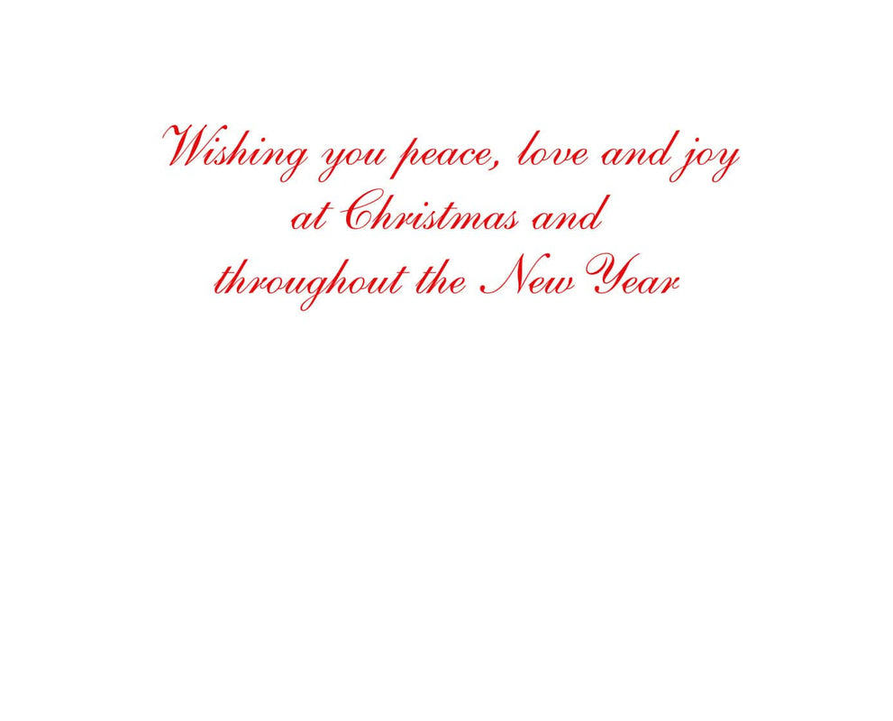 Caspari Nativity With Decorated Arch C-Size Boxed Christmas Cards - 15 Cards And Envelopes