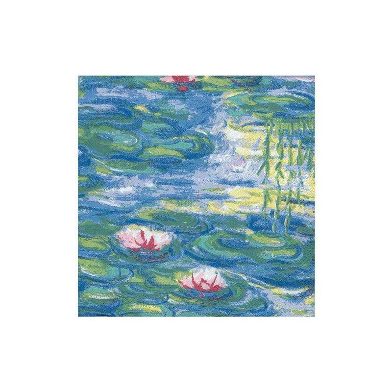 Caspari Nympheas Paper Cocktail Napkins - 20 Per Package