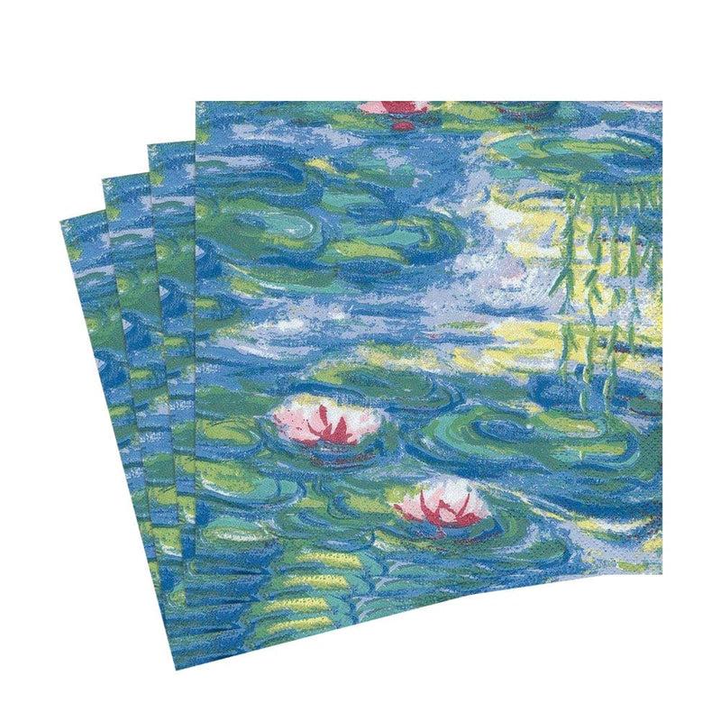 Caspari Nympheas Paper Luncheon Napkins - 20 Per Package