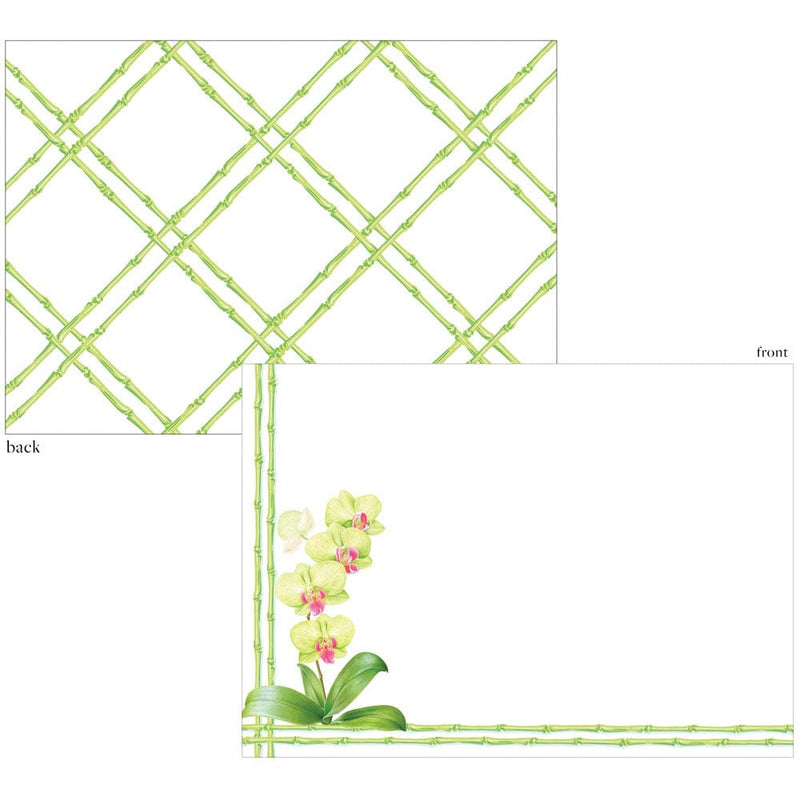 Caspari Orchid Conservatory Correspondence Cards - 12 Card & Envelopes