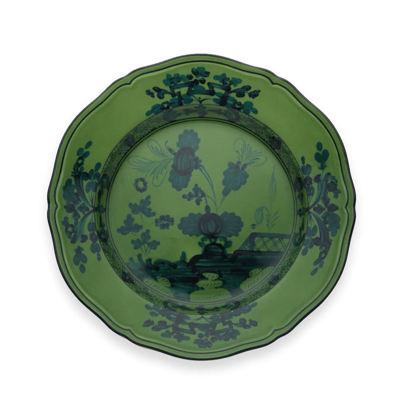 caspari Oriente Italiano Dinner Plate in Malachite - 1 Each