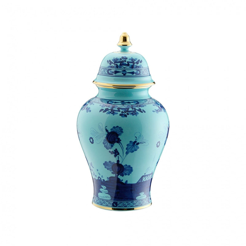 caspari Oriente Italiano Potiche Vase in Iris 15" - 1 Each