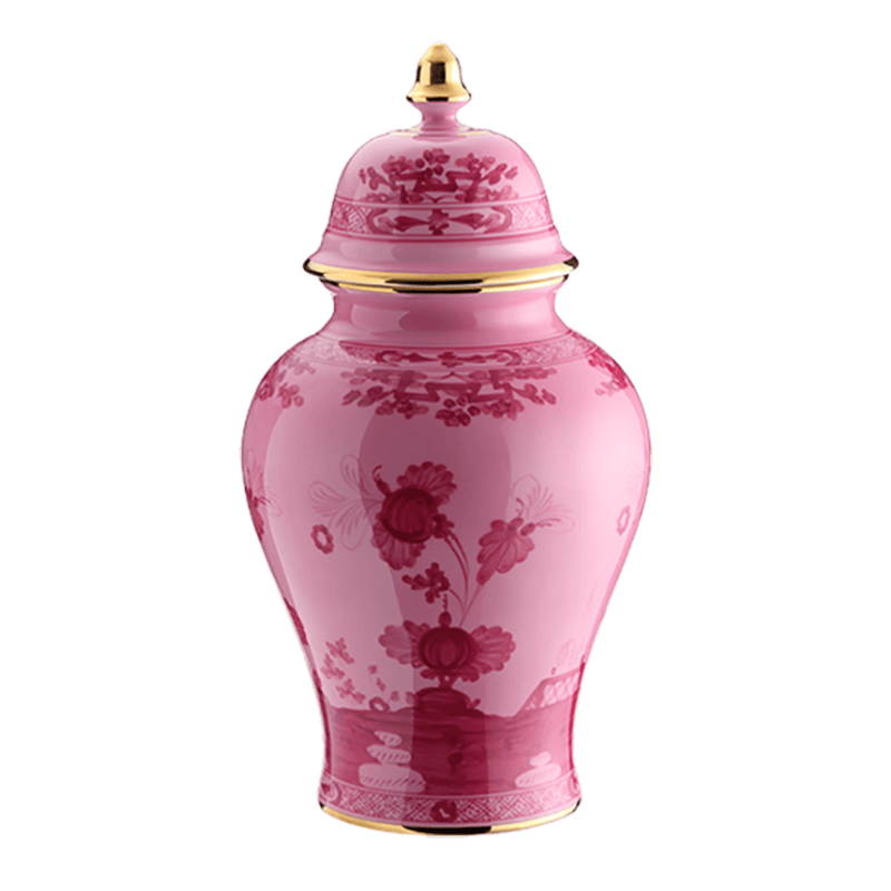 caspari Oriente Italiano Potiche Vase in Porpora 12.5" - 1 Each