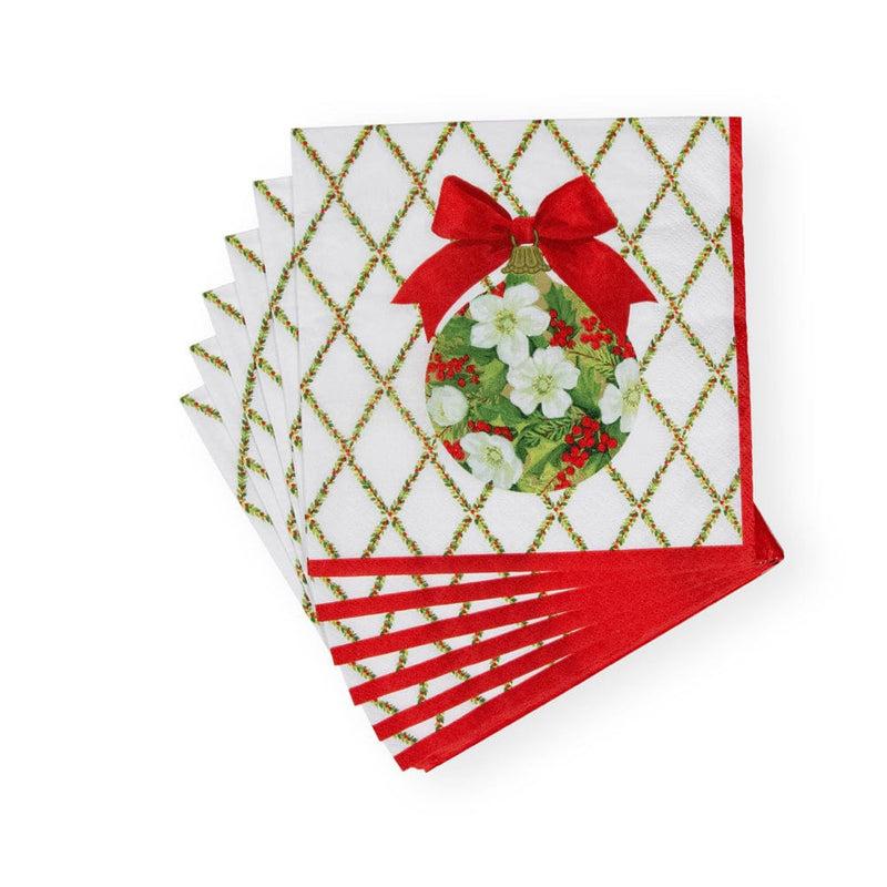 Caspari Ornament And Trellis Paper Luncheon Napkins - 20 Per Package