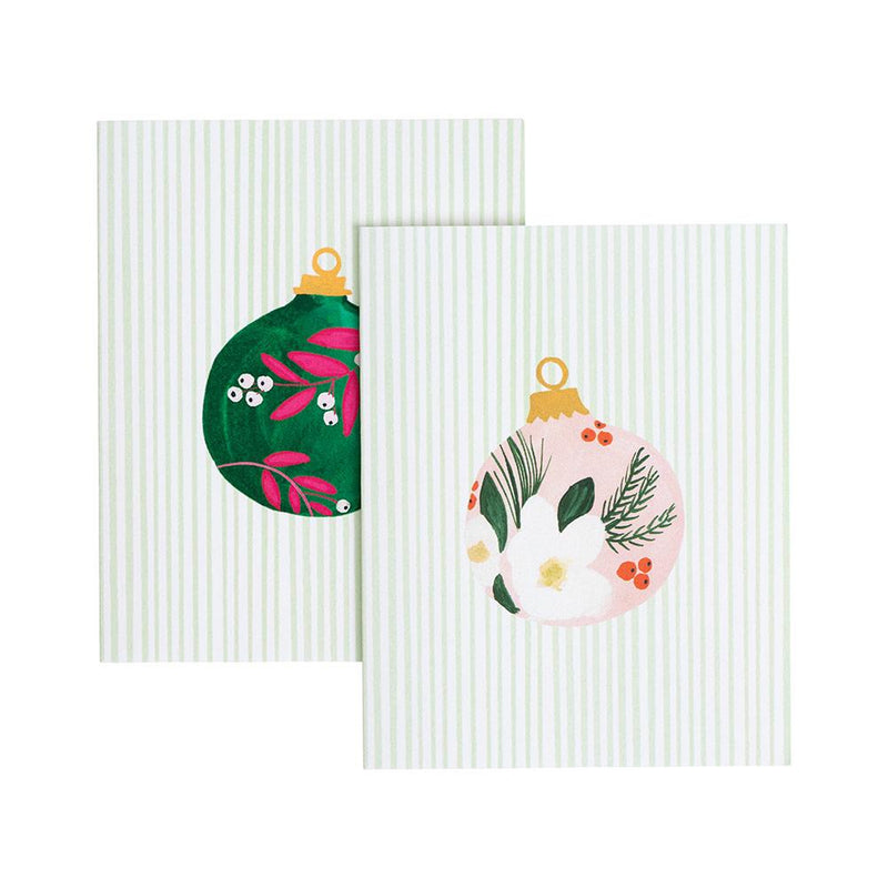 caspari Painted Ornaments Assorted Boxed Note Cards - 10 Note Cards & 10 Envelopes