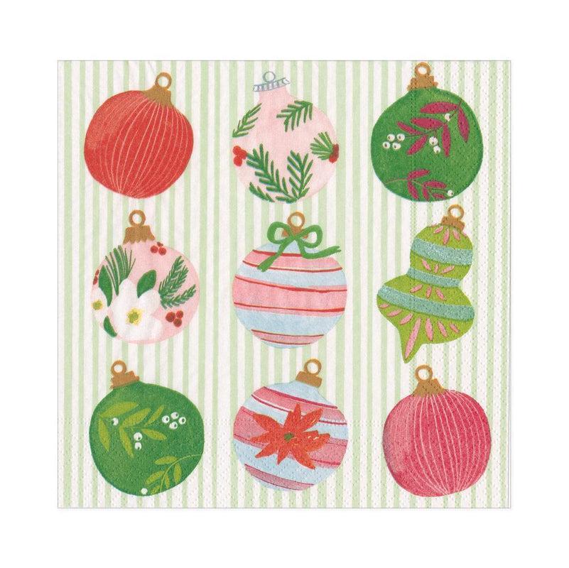 Caspari Painted Ornaments Paper Luncheon Napkins - 20 Per Package