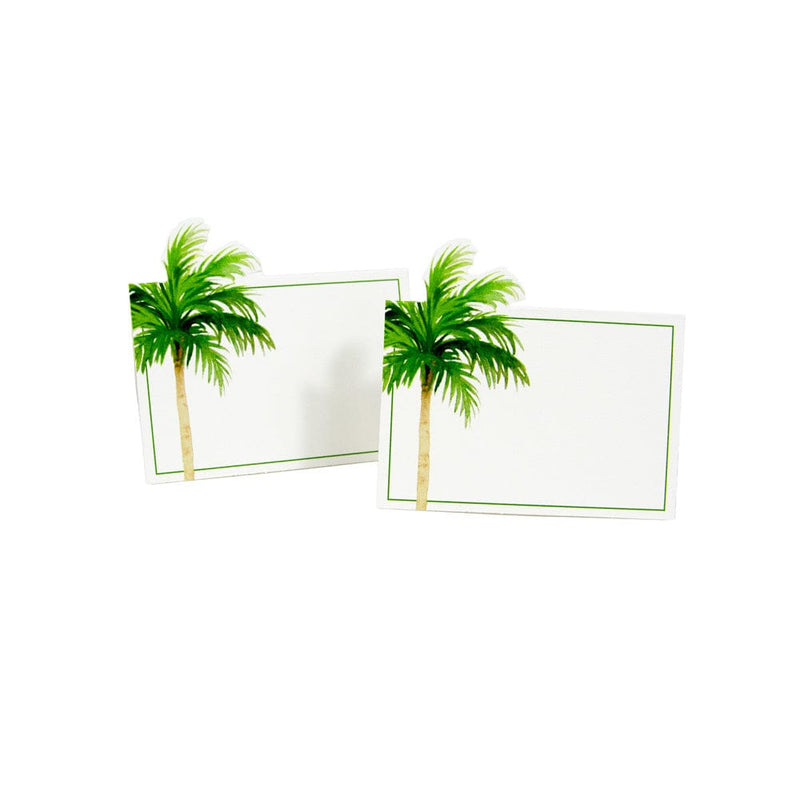 Caspari Painted Palm Tree Place Cards - 8 Per Package