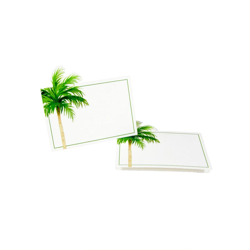 Caspari Painted Palm Tree Place Cards - 8 Per Package