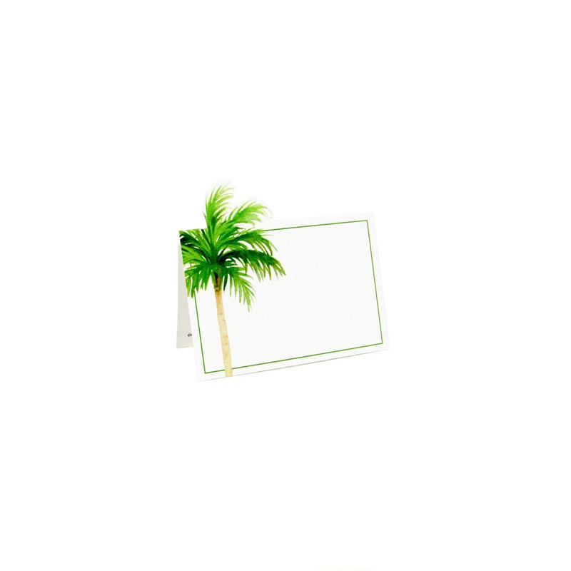 caspari Painted Palm Tree Place Cards - 8 Per Package