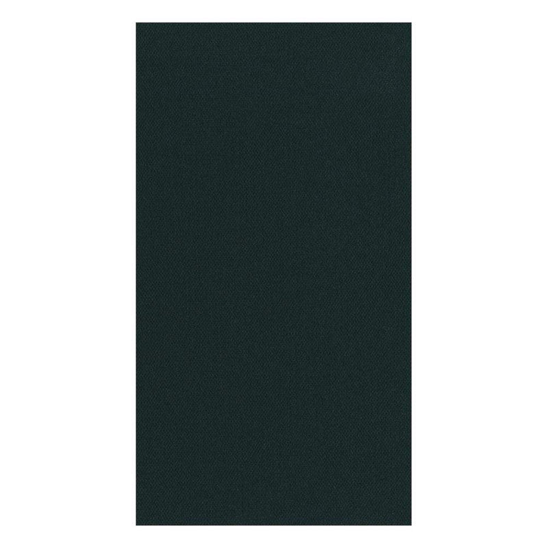 caspari Paper Linen Solid Guest Towel Napkins in Black - 12 Per Package