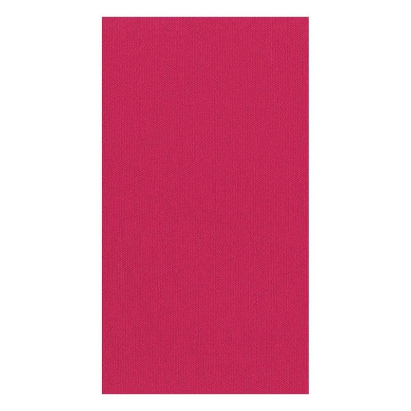 caspari Paper Linen Solid Guest Towel Napkins in Fuchsia - 12 Per Package