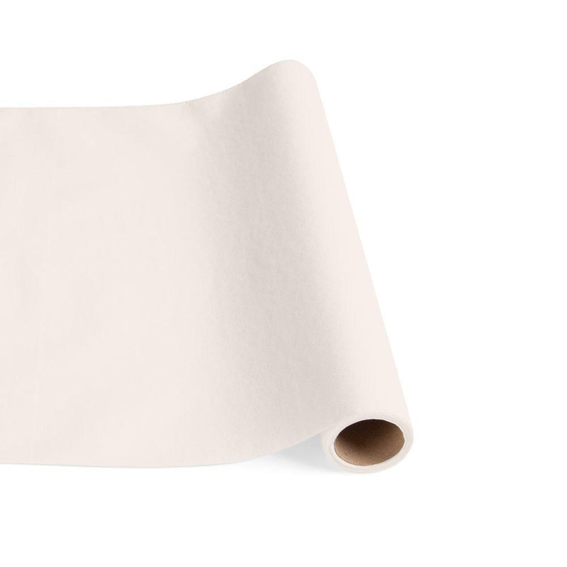 caspari Paper Linen Solid Table Runner in Ivory - 1 Each